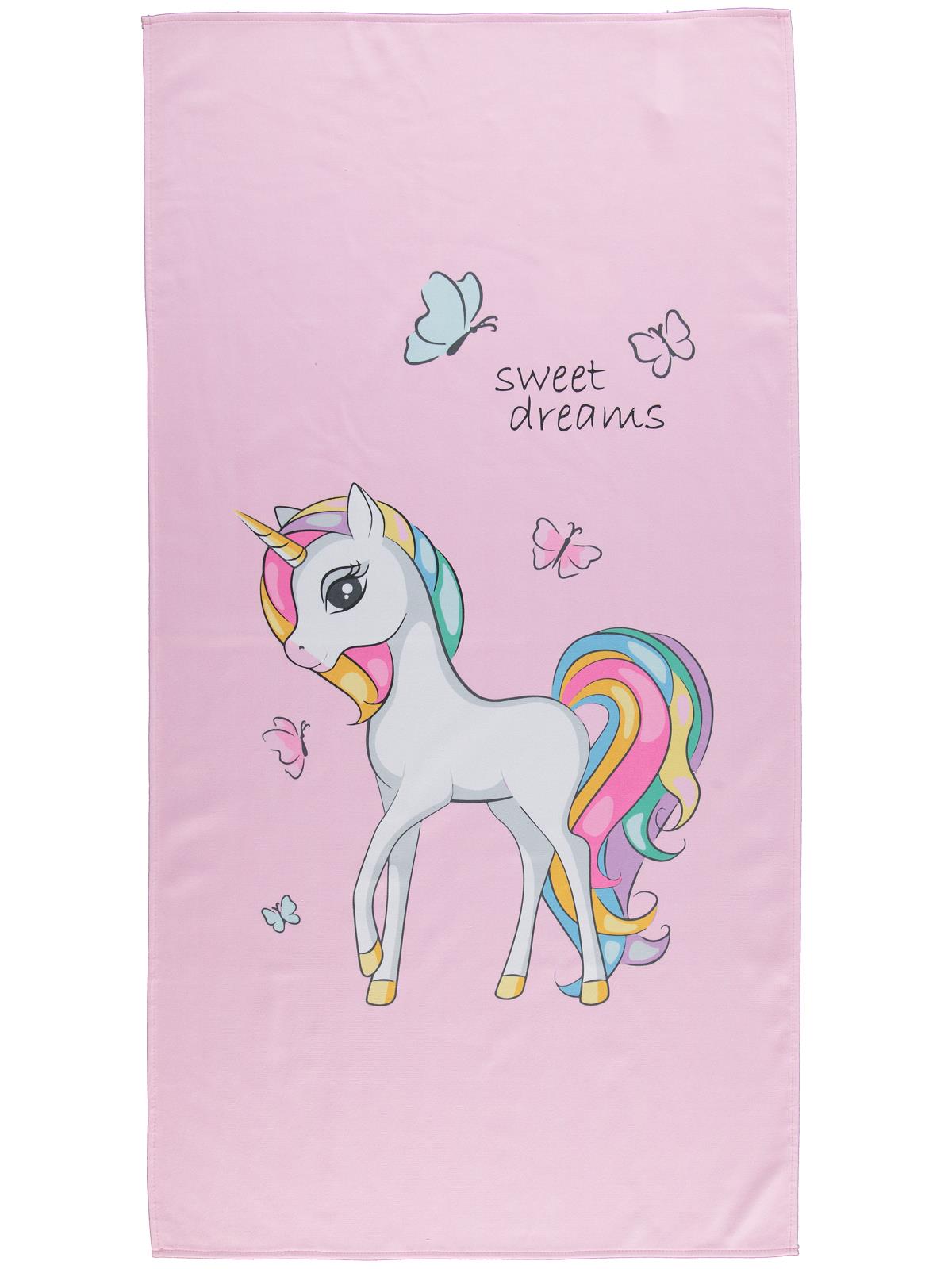Civil Girls Unicorn Baskılı Havlu 2-10 Yaş - Pembe