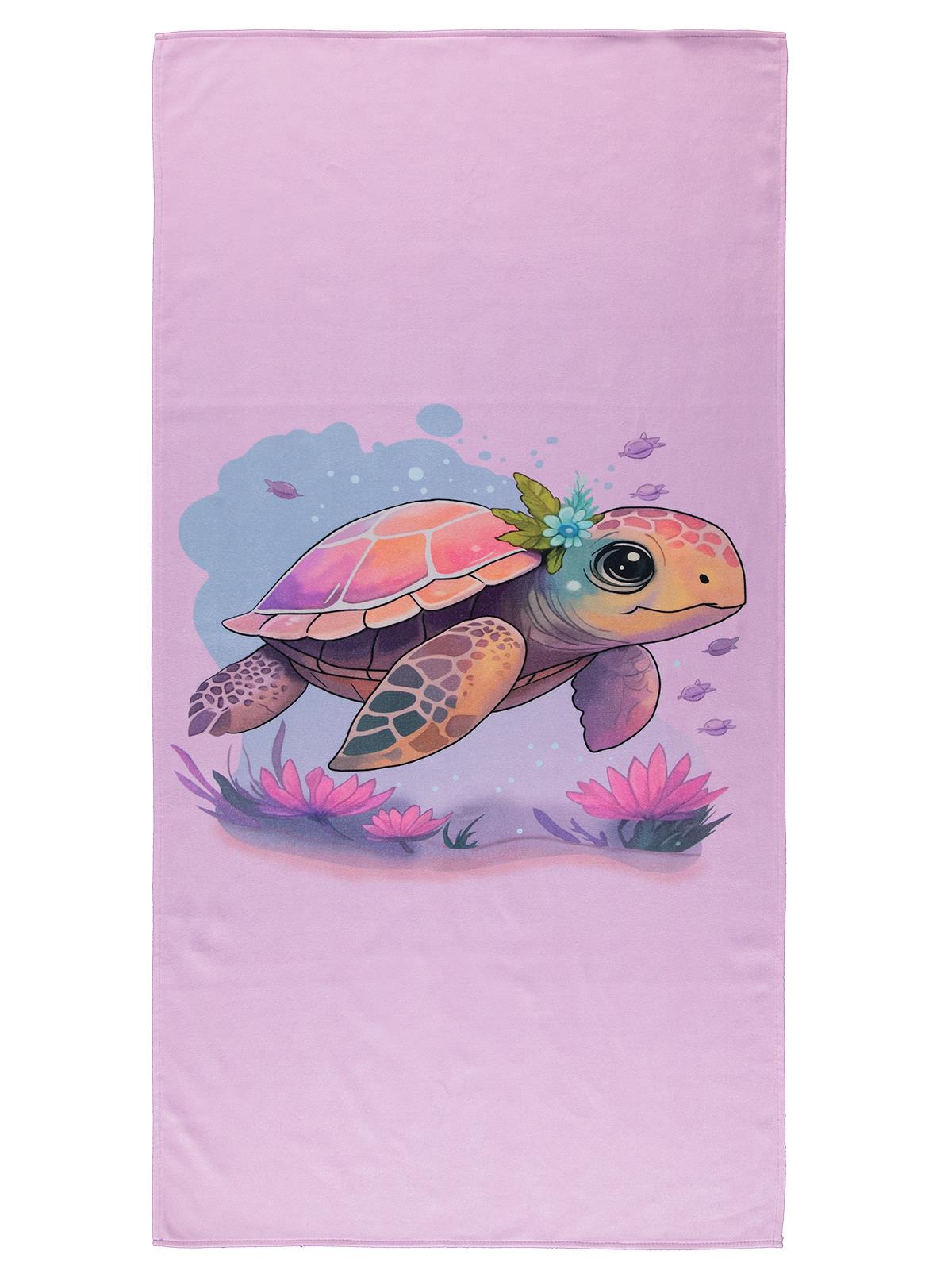 Civil Girls Caretta Careta Baskılı Havlu - Lila