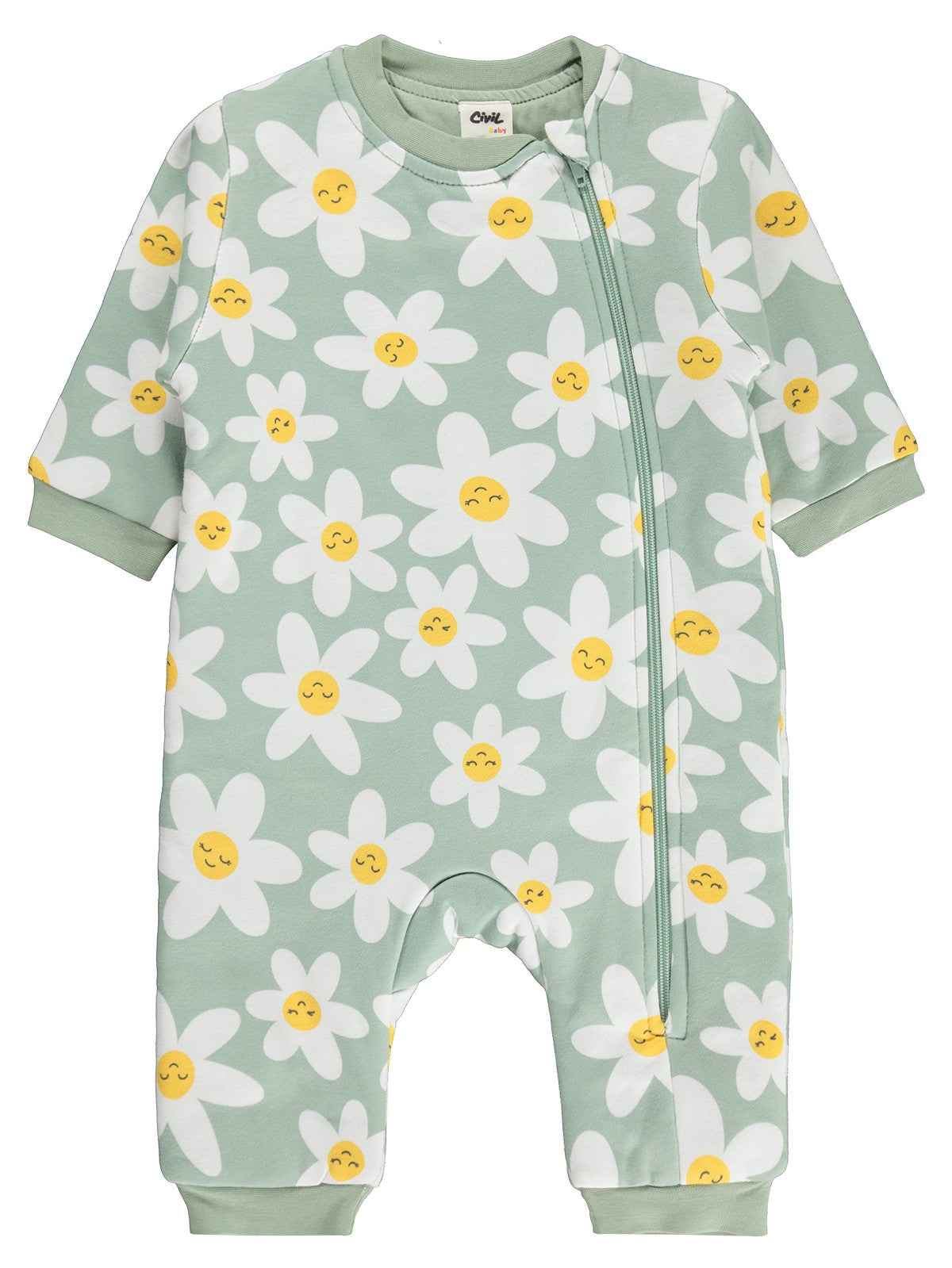 Civil Baby Çiçek Empirme 2.5 TOG  Uyku Tulumu - Yeşil