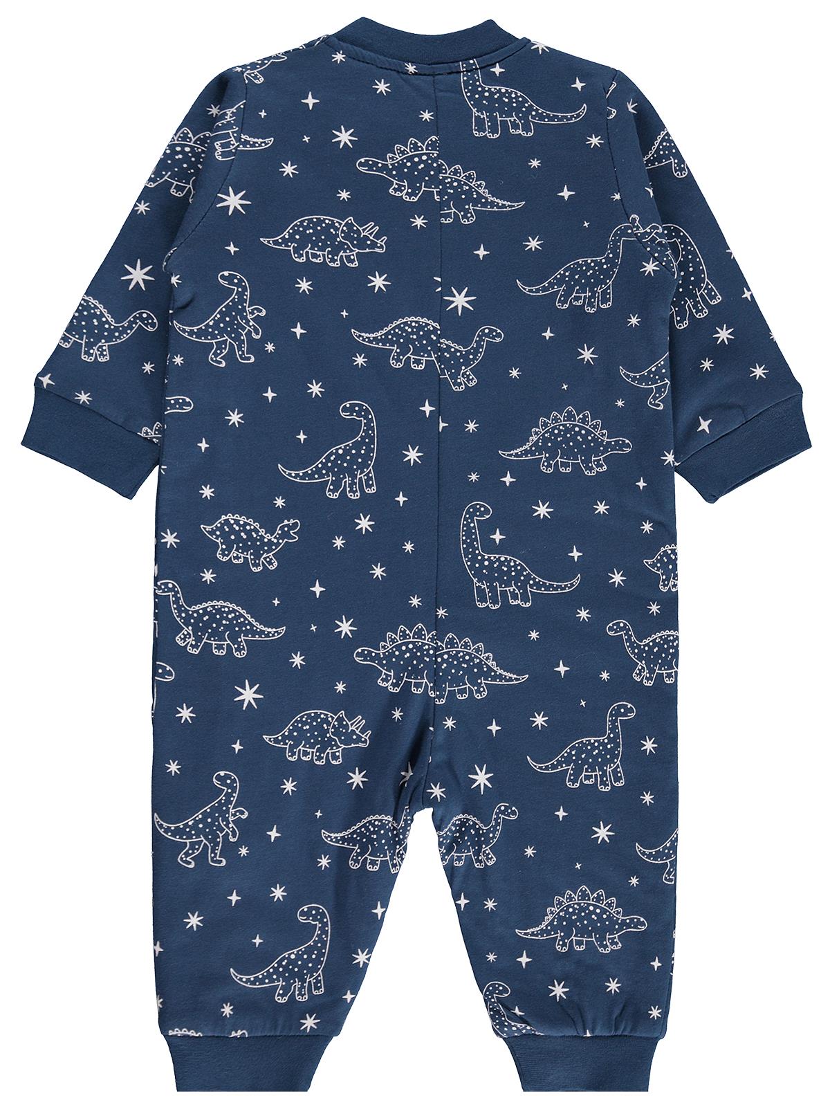 Civil Baby Dino Empirme | Pamuklu Süprem | Uzun Kollu Bisiklet Yaka | 1.2 TOG Uyku Tulumu - Lacivert