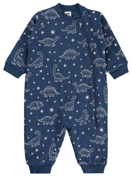 Civil Baby Dino Empirme | Pamuklu Süprem | Uzun Kollu Bisiklet Yaka | 1.2 TOG Uyku Tulumu - Lacivert