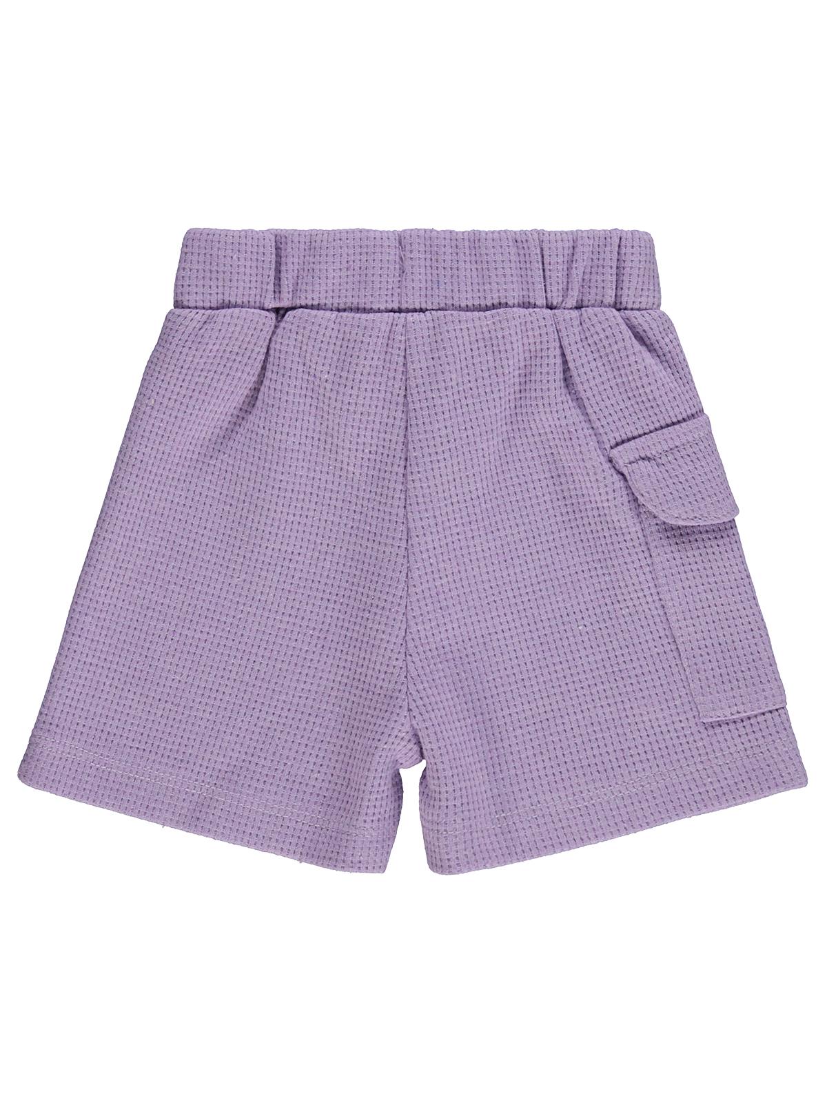 Civil Baby Kız Bebek Düz Cepli 6-18 Ay Şort - Lila