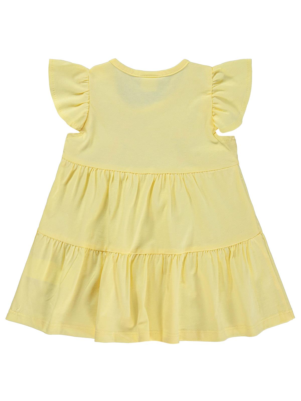 Civil Baby Zürafa Lase Nakış 6-18 Ay Elbise - Sarı