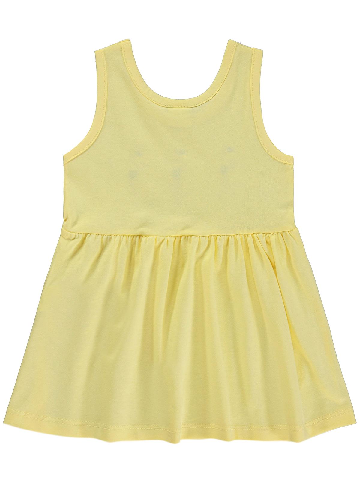 Civil Baby Flamingo Nakış 6-18 Ay Elbise - Sarı