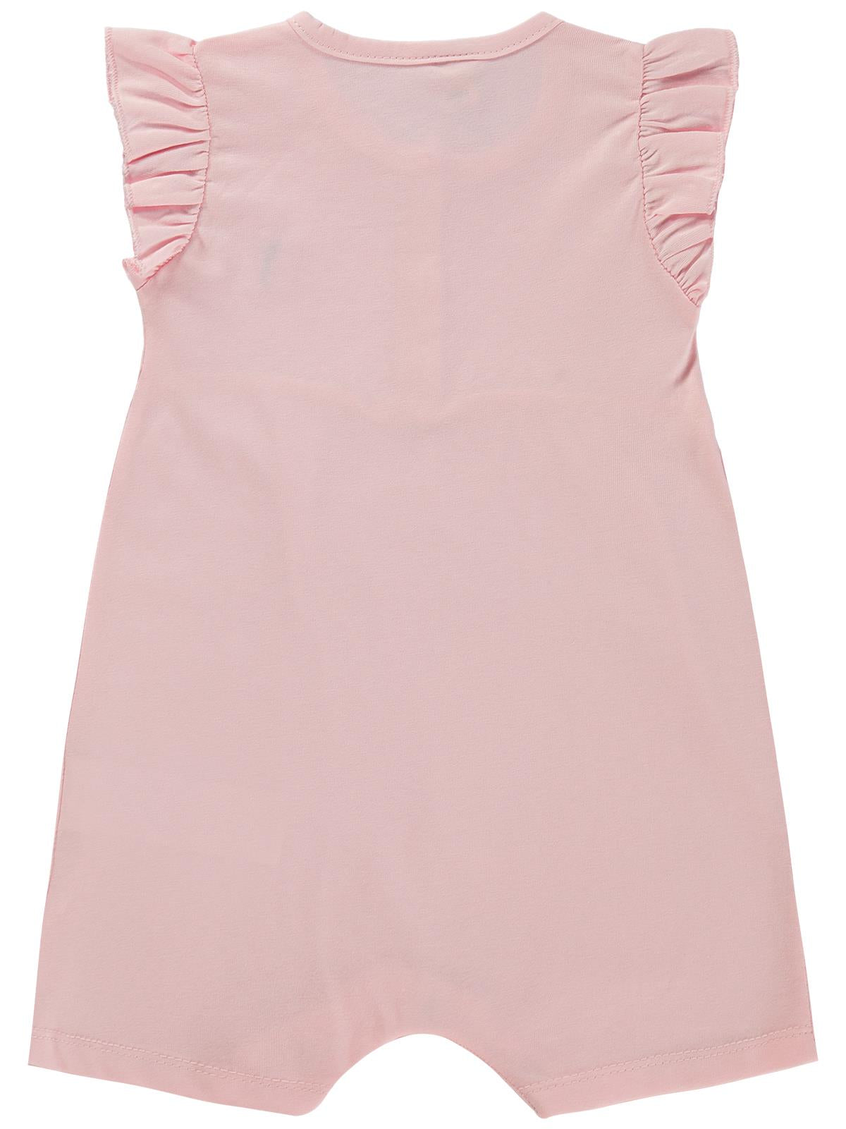 Civil Baby Kelebek Baskılı Kolu Büzgülü 6-18 Ay Tulum - Pembe