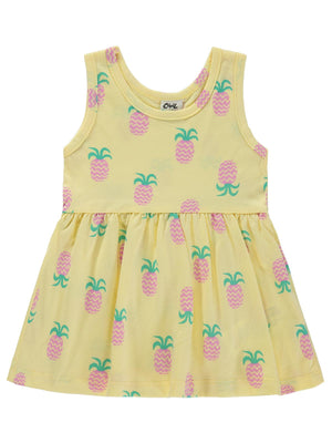 Civil Baby Ananas Empirme 6-18 Ay Elbise - Sarı