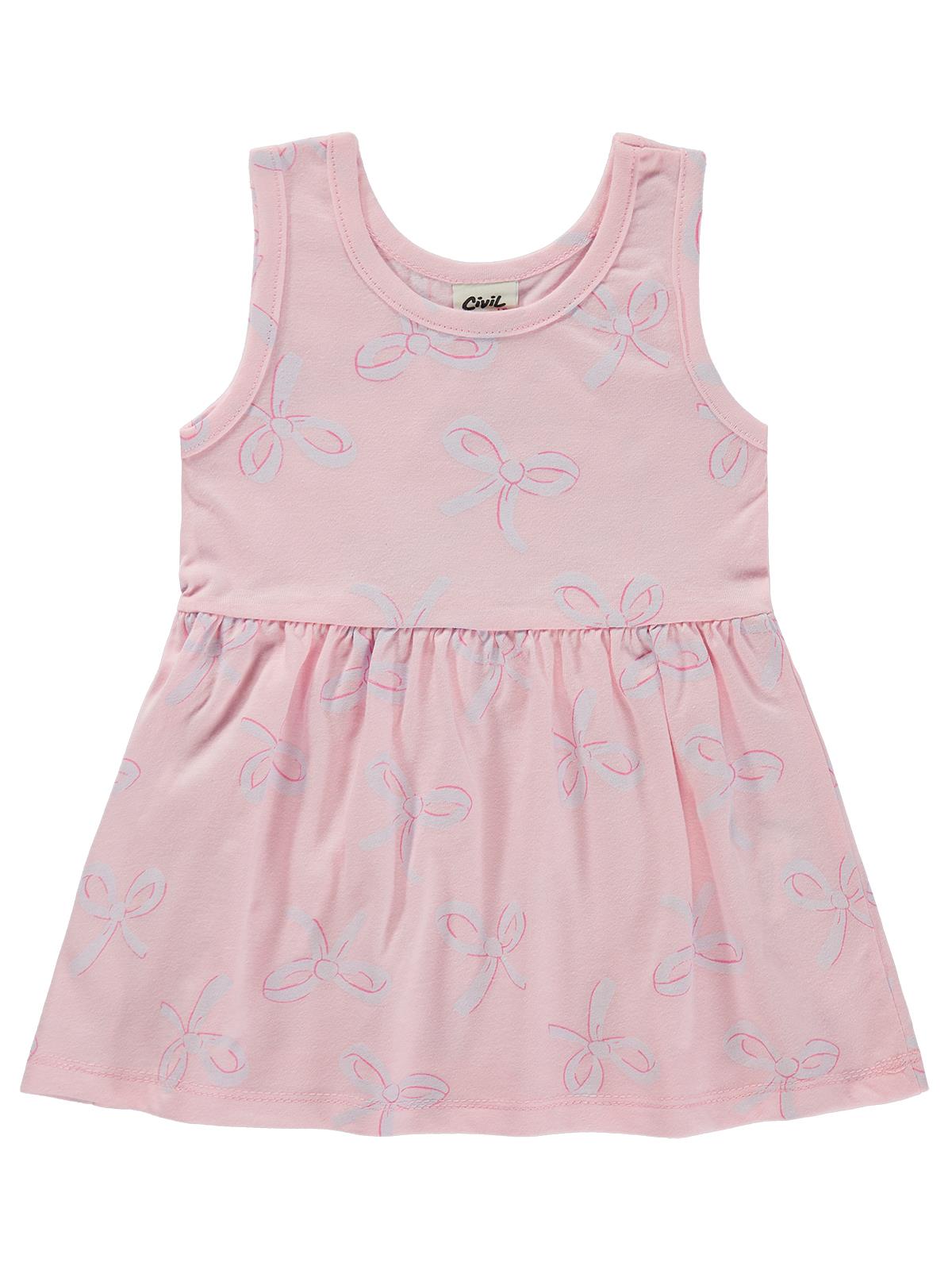 Civil Baby Fiyonk Empirme 6-18 Ay Elbise - Pembe
