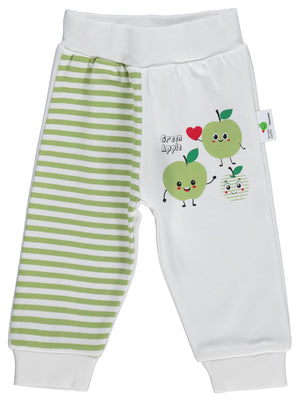 Nova Baby Yeşil Ema Kokulu Ribanalı 1-9 Ay Tek Alt Bebe - Ekru