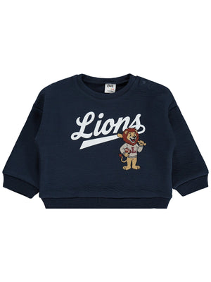 Civil Baby Aslan Nakışlı 6-18 Ay Sweatshirt - Lacivert