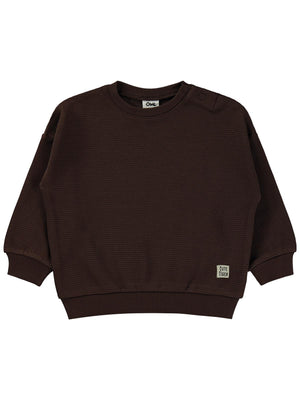 Civil Baby Basic 6-18 Ay Sweatshirt - Kahverengi