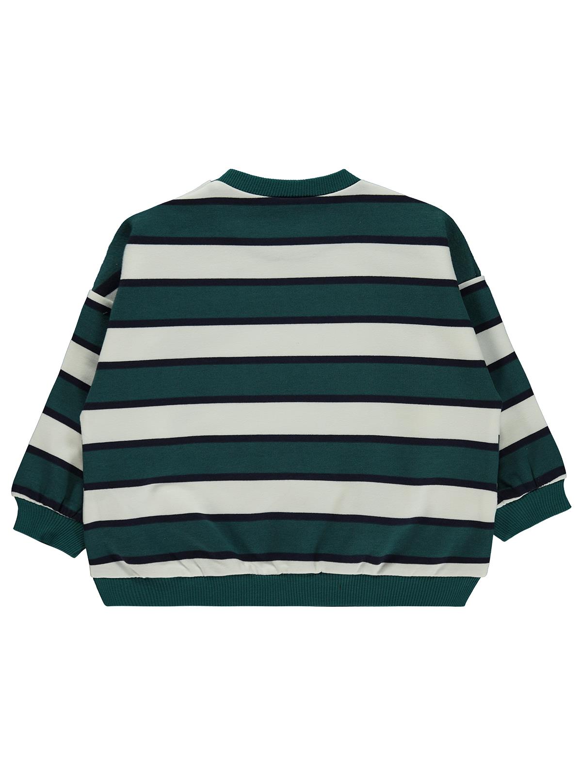 Civil Baby Çizgili 6-18 Ay Sweatshirt - Lacivert