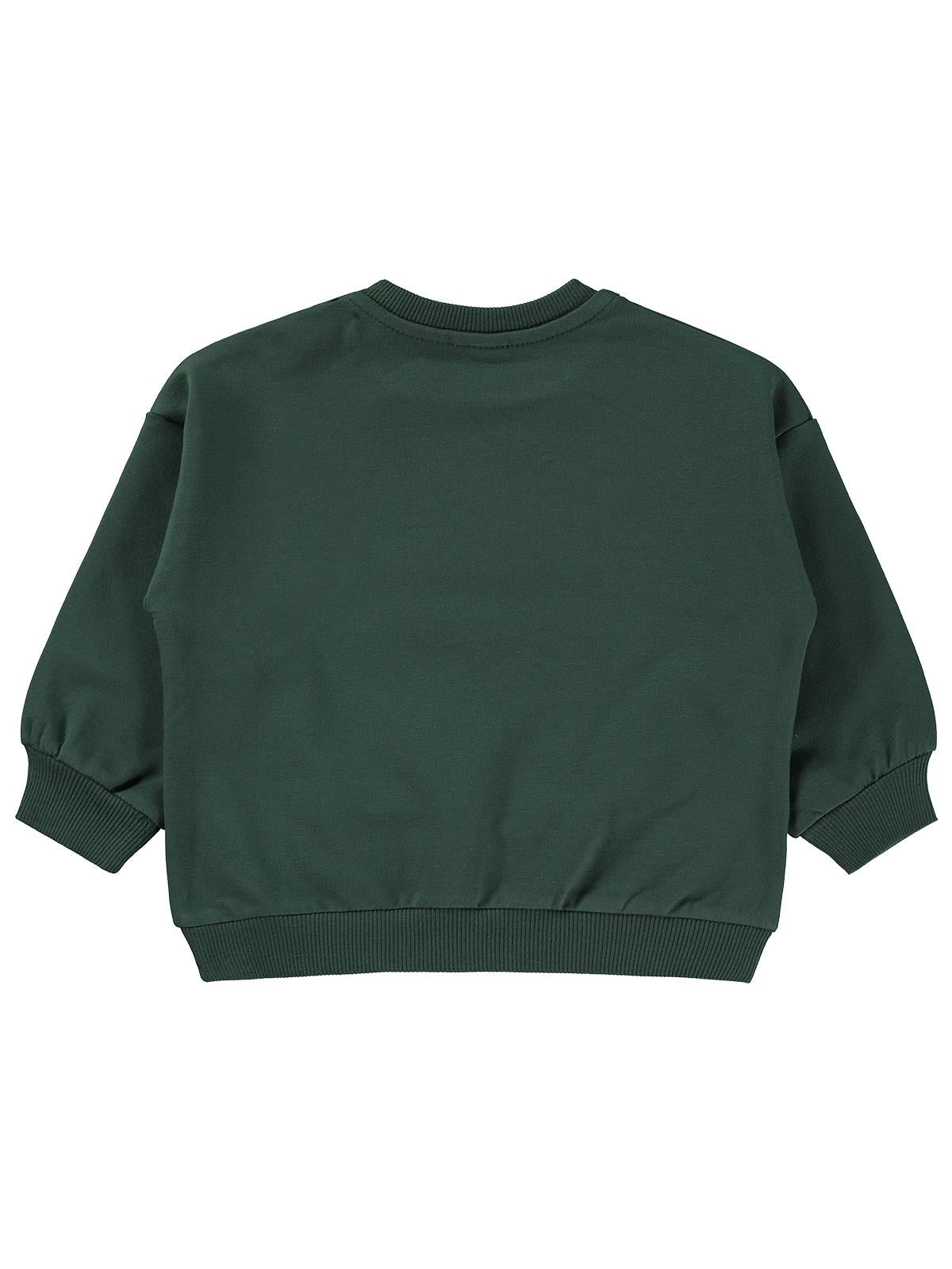 Civil Baby Teddy Bear Baskılı 6-18 Ay Sweatshirt - Yeşil