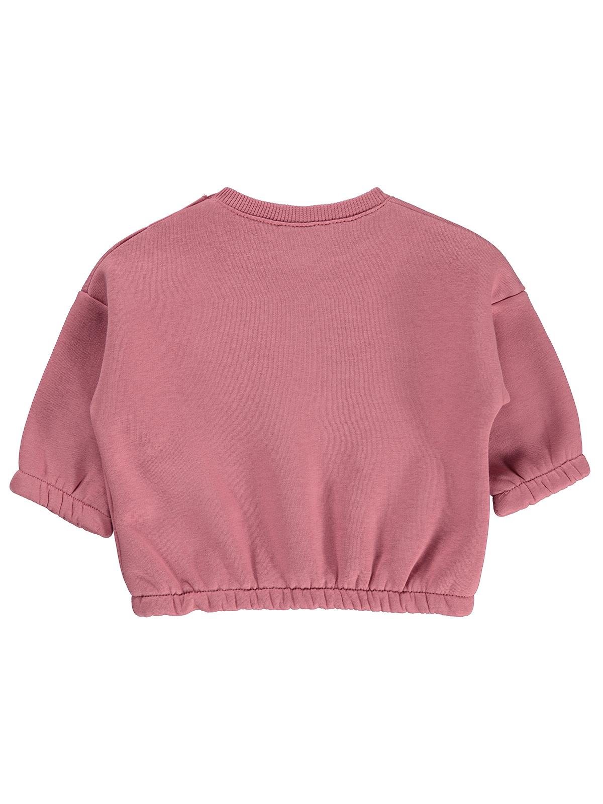Civil Baby Çiçek Nakışlı Basic 6-18 Ay Sweatshirt - Turuncu