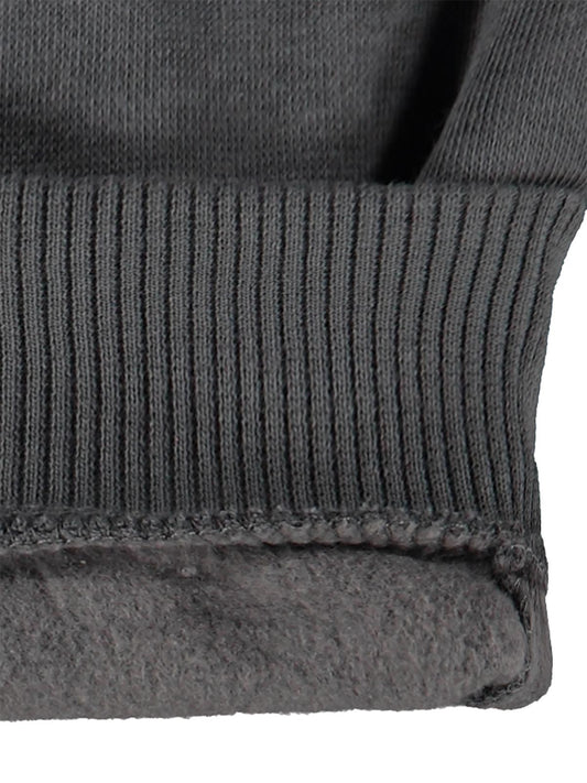 Civil Baby Çiçek Nakışlı Basic Kapşonlu 6-18 Ay Sweatshirt - Gri