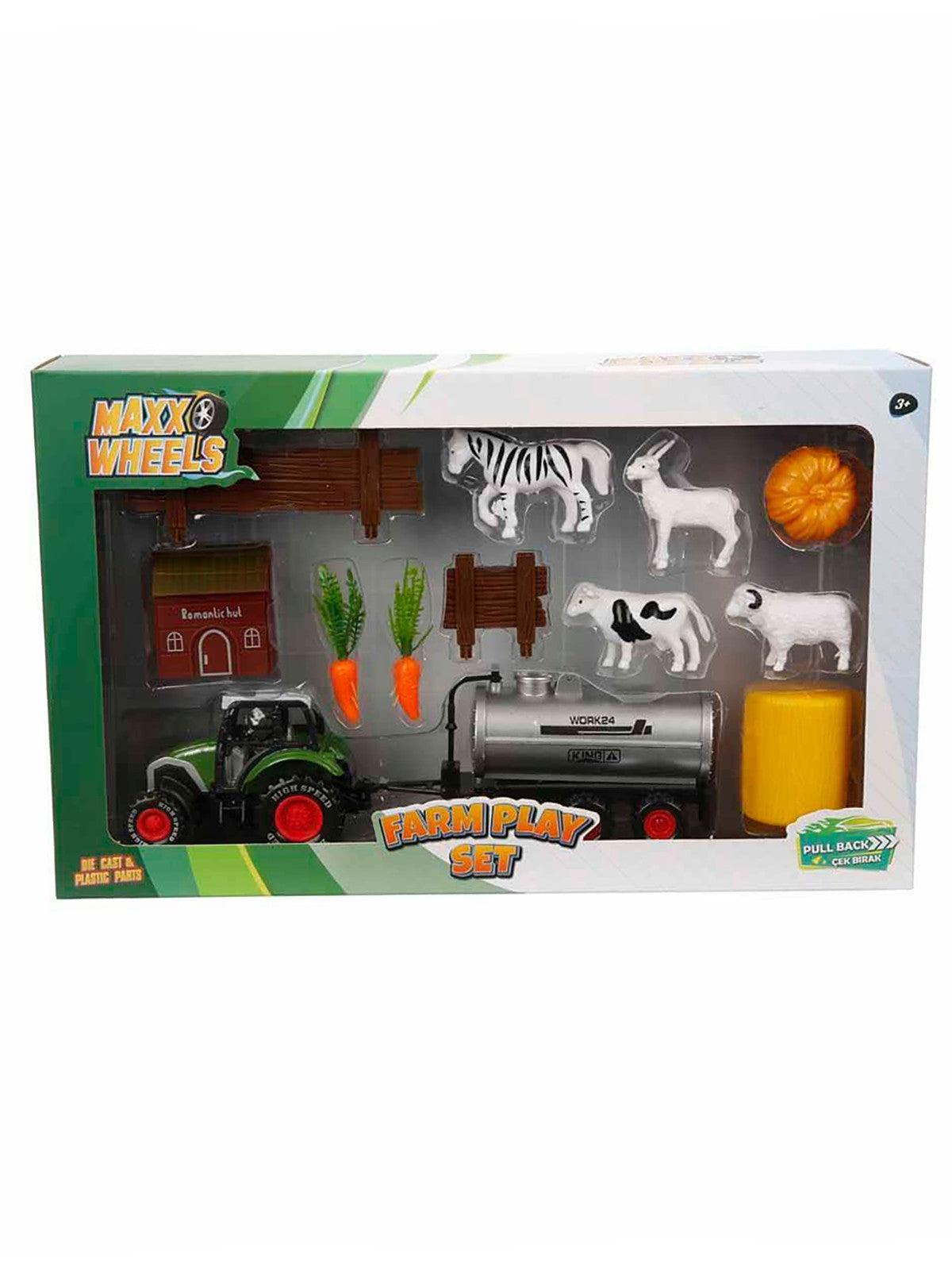 Maxx Wheels Çiftlik Seti - Gri