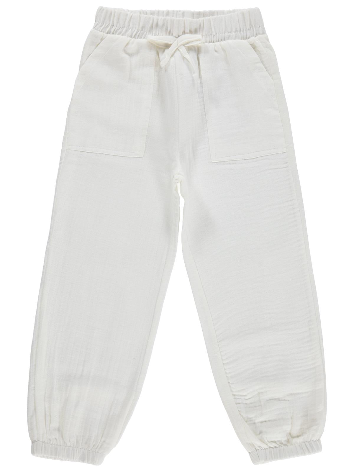 Civil Girls Jogger 6-9 Yaş Pantolon - Beyaz