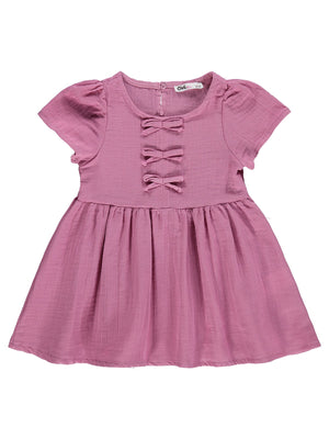 Civil Girls Fiyonklu 2-5 Yaş Elbise - Pembe