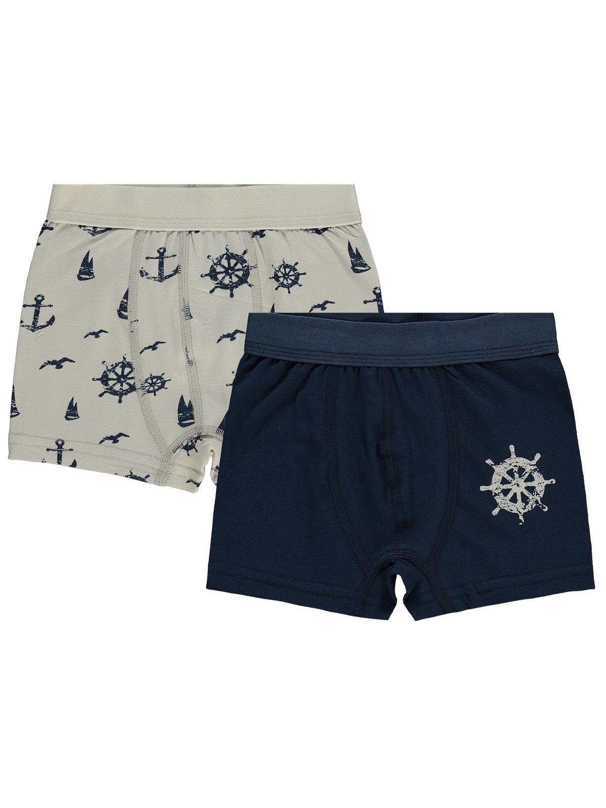 Civil Boys Erkek Çocuk Sailor 2-12 Yaş 2'li Boxer