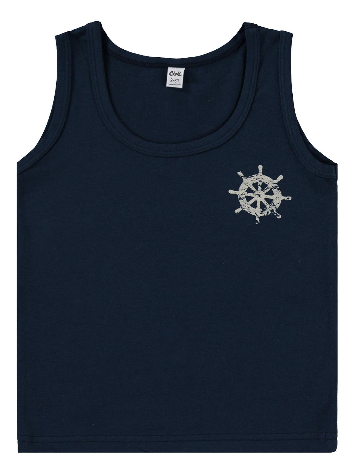 Civil Boys Erkek Çocuk Sailor 2-12 Yaş 2'li Atlet