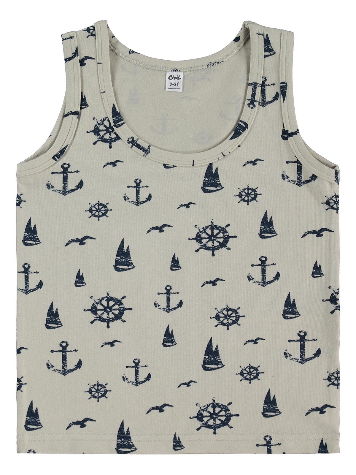 Civil Boys Erkek Çocuk Sailor 2-12 Yaş 2'li Atlet