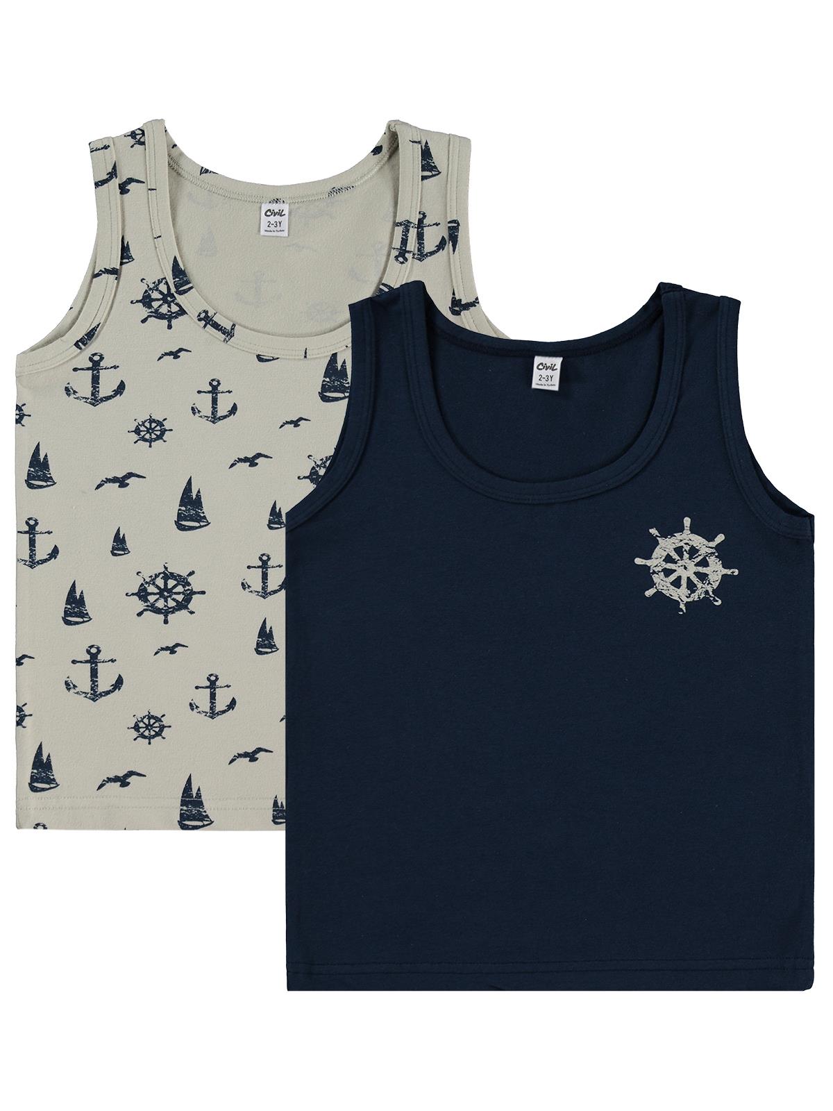 Civil Boys Erkek Çocuk Sailor 2-12 Yaş 2'li Atlet