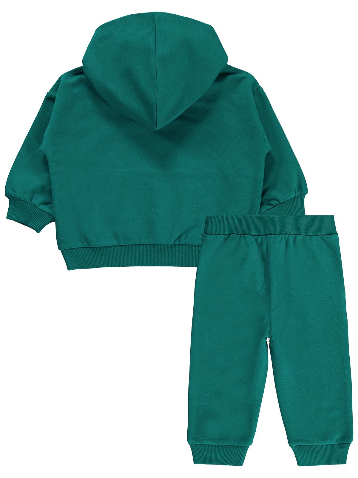 Civil Baby Yarım Fermuar 6-18 Ay Takım - Yeşil