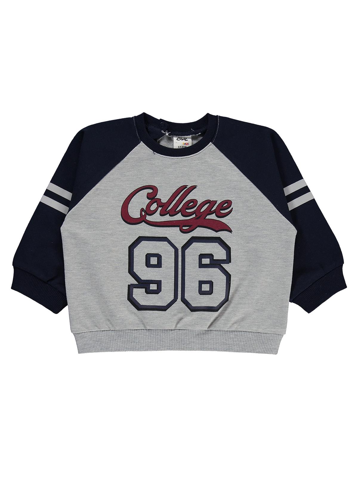Civil Baby College Baskılı 6-18 Ay Takım - Lacivert