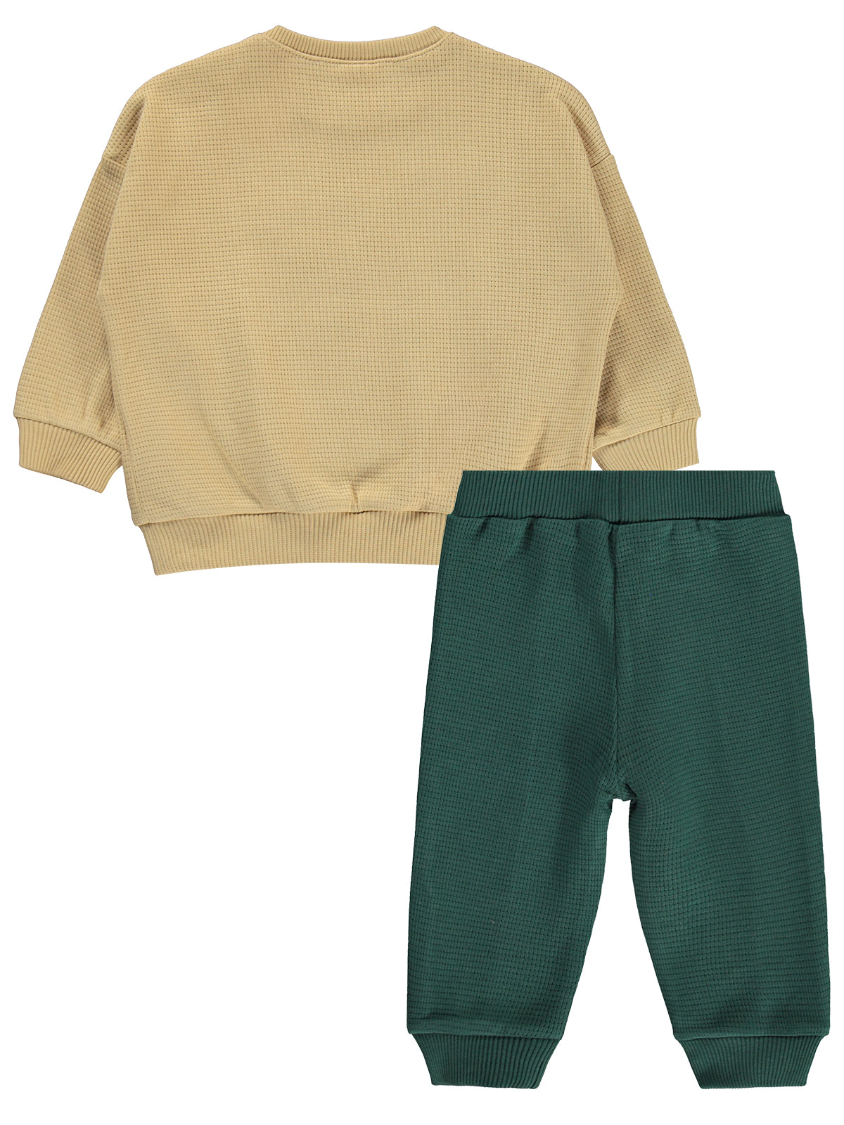 Civil Baby Timsah Baskılı 6-18 Ay Takım - Açık Camel