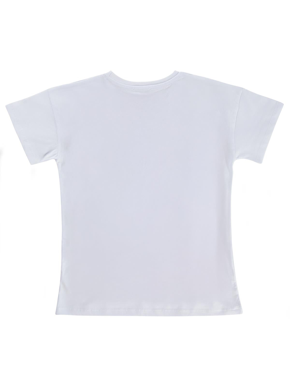 Civil Girls Fiyonklu 10-13 Yaş Tişört - Beyaz