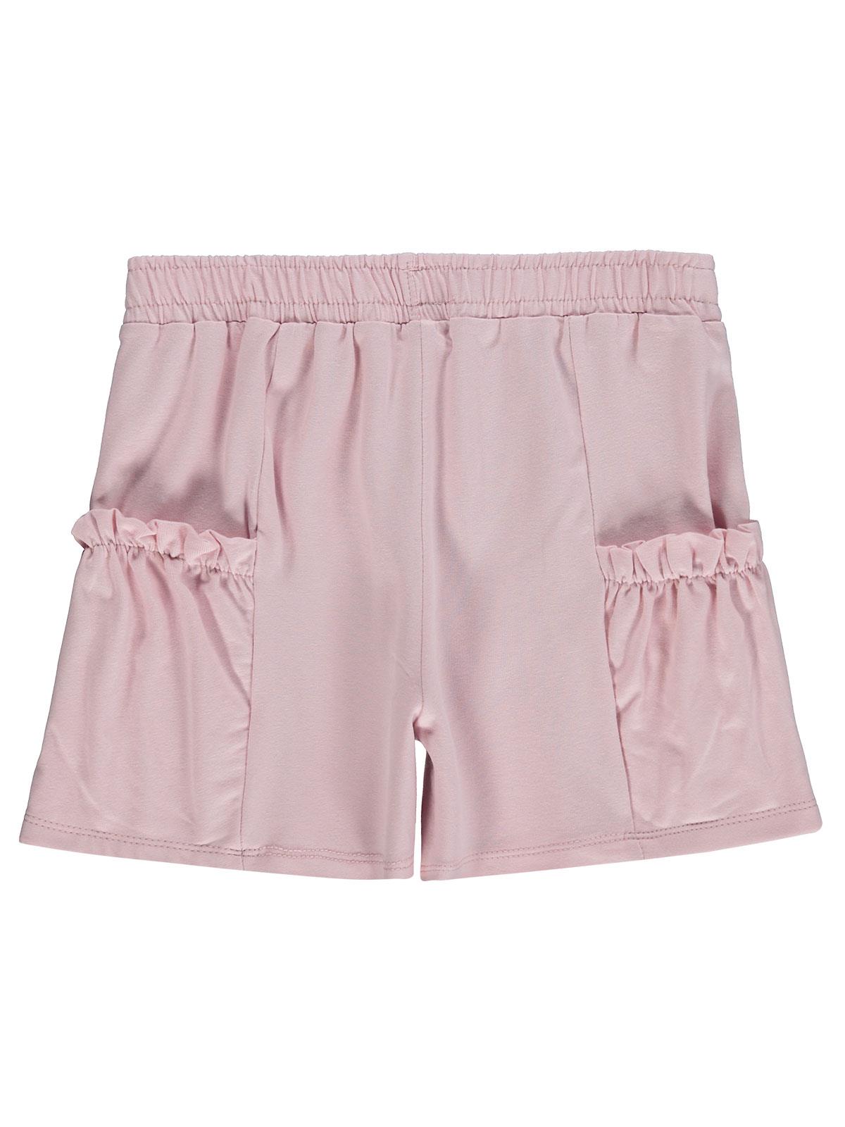 Civil Girls Torba Cep Detaylı 6-9 Yaş Şort - Pudra