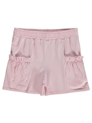 Civil Girls Torba Cep Detaylı 6-9 Yaş Şort - Pudra