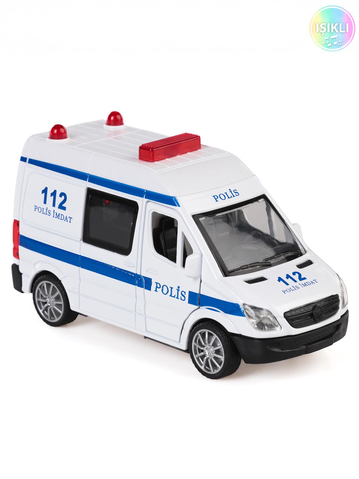 Can Oyuncak Kutuda Sesli Çek Bırak Ambulans - Beyaz