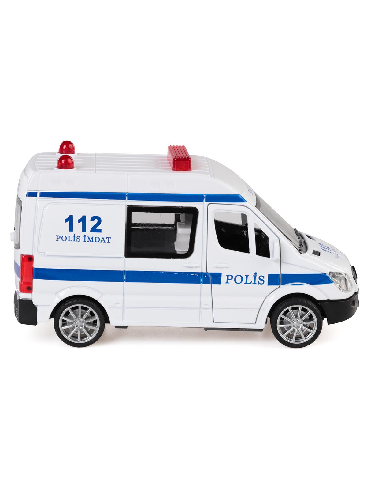 Can Oyuncak Kutuda Sesli Çek Bırak Ambulans - Beyaz