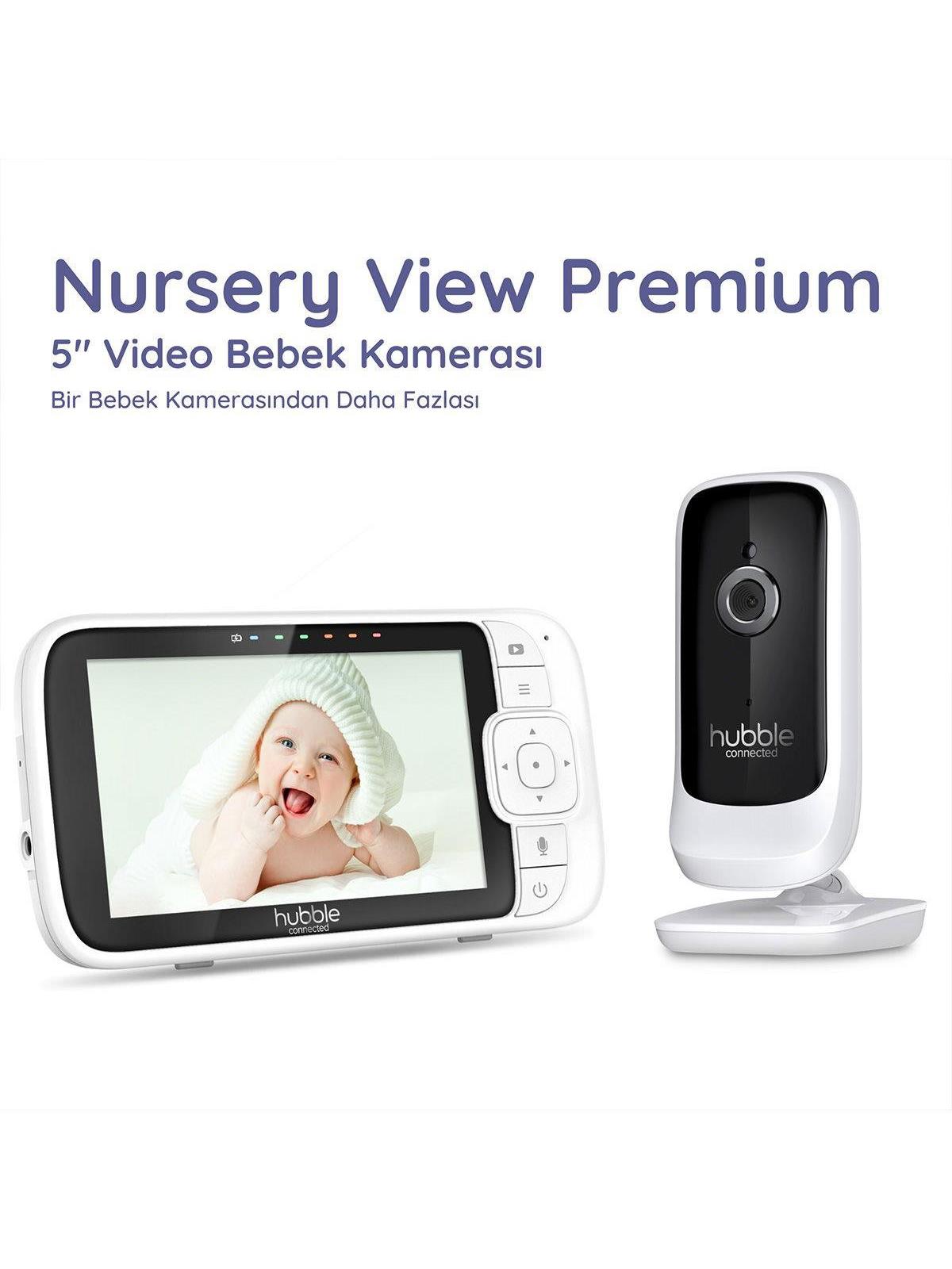 Hubble Nursery View Premium 5’’ Dijital Ekranlı Bebek Kamerası