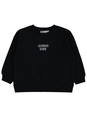 Civil Girls Basic 2-5 Yaş Sweatshirt - Siyah