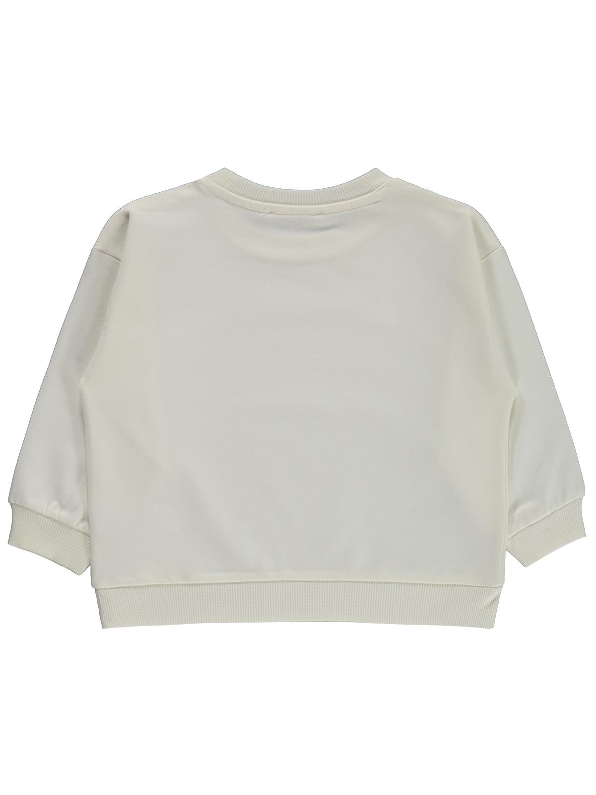 Civil Girls Basic 2-5 Yaş Sweatshirt - Ekru