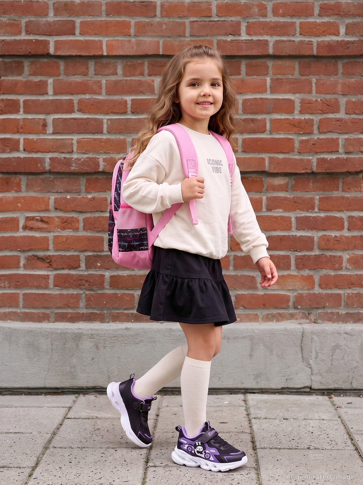 Civil Girls Kloş 2-5 Yaş Etek - Gri