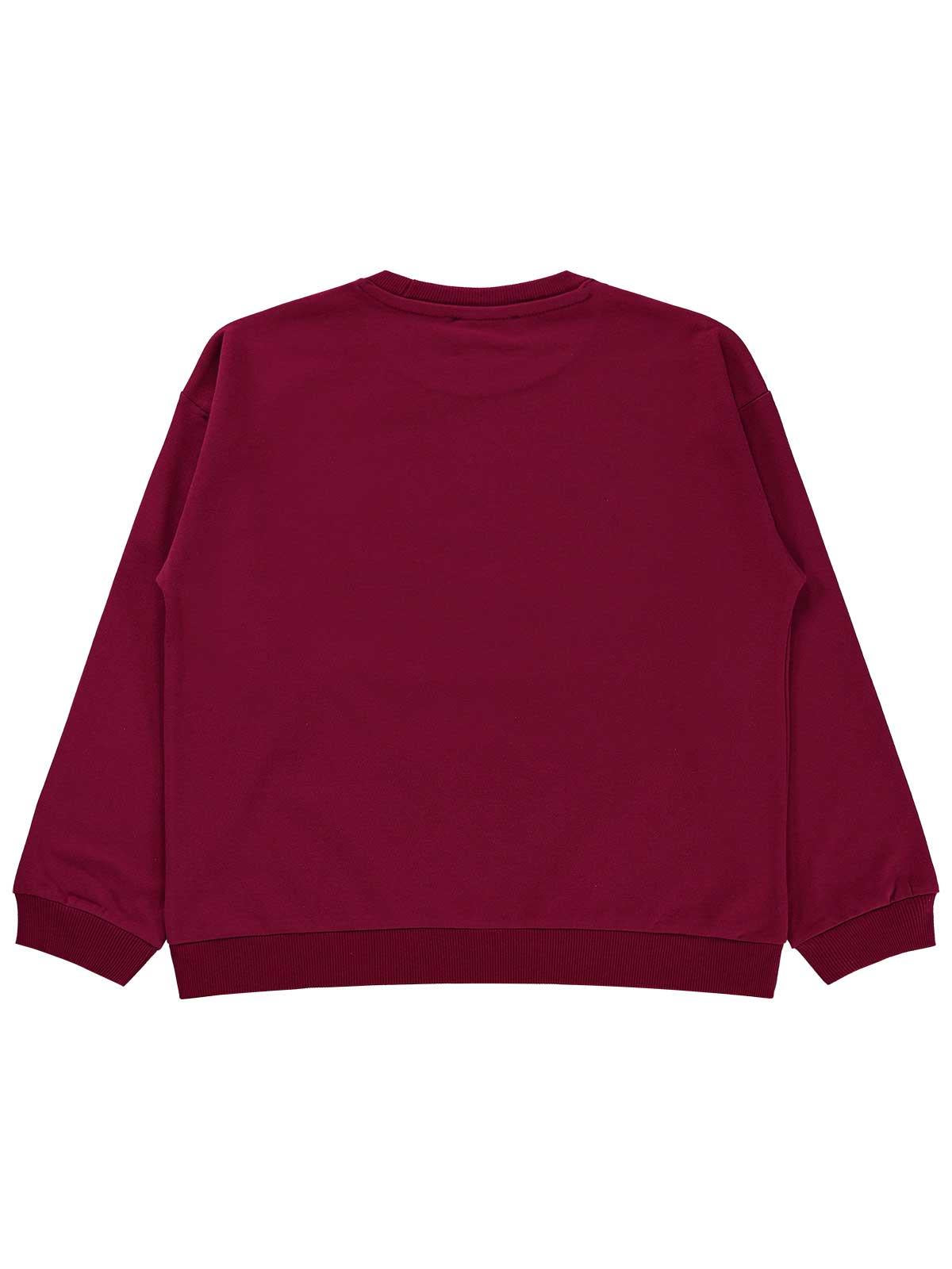 Civil Girls Basic 6-9 Yaş Sweatshirt - Bordo