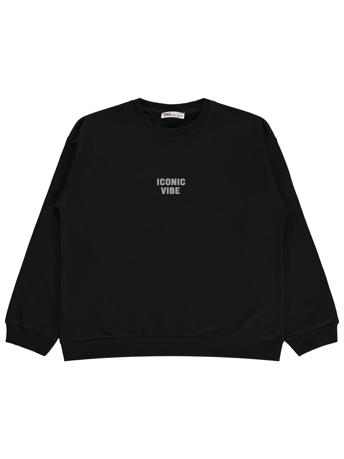Civil Girls Basic 10-13 Yaş Sweatshirt - Siyah