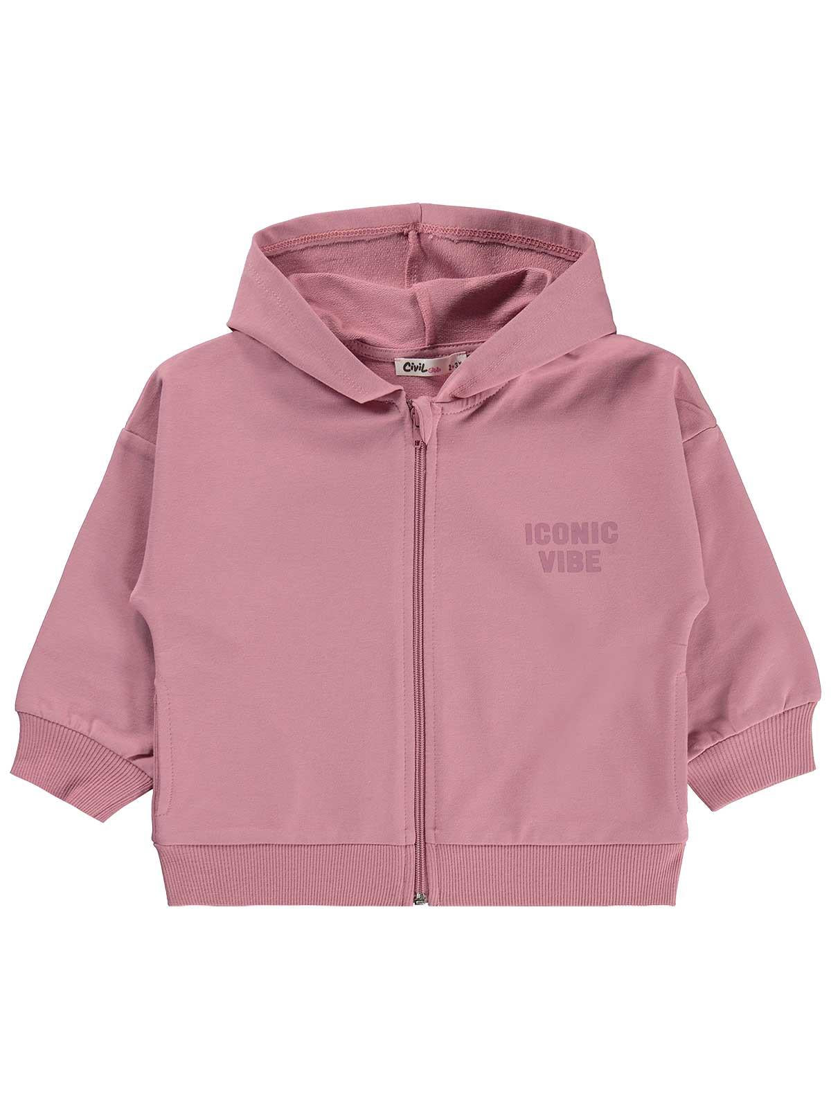 Civil Girls Basic 2-5 Yaş Hırka - Pembe