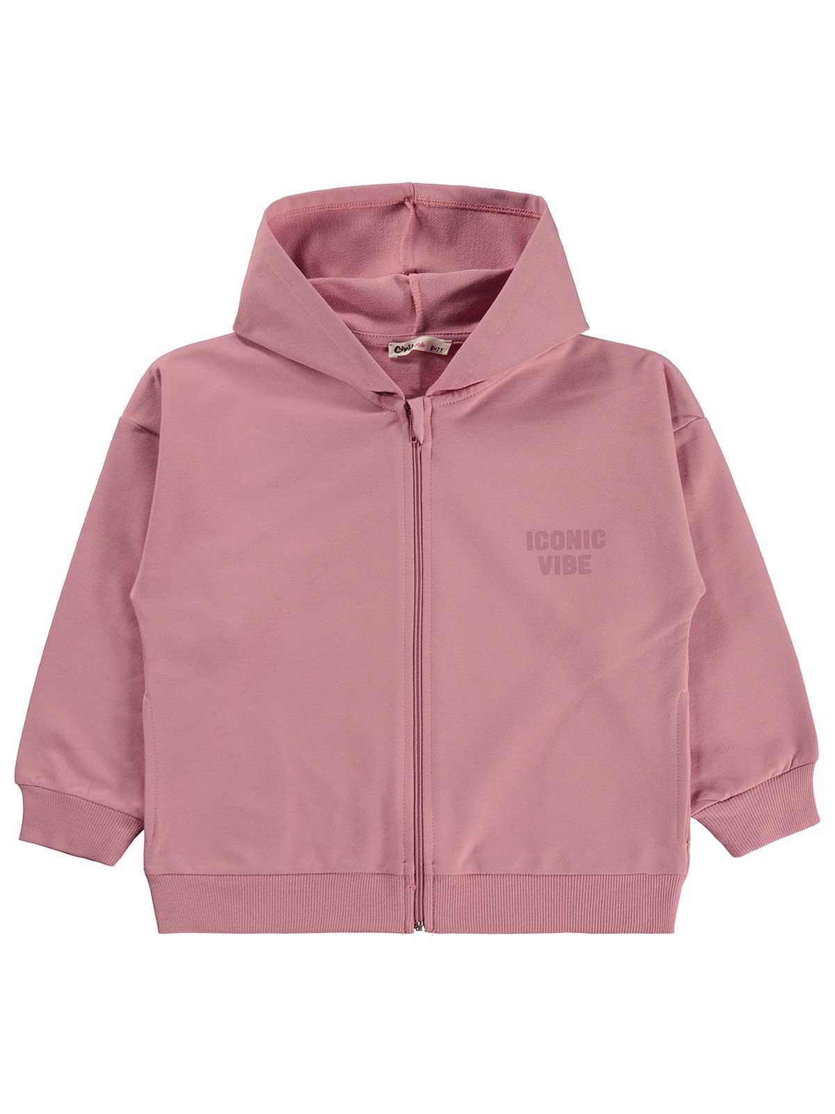 Civil Girls Basic 6-9 Yaş Hırka - Pembe