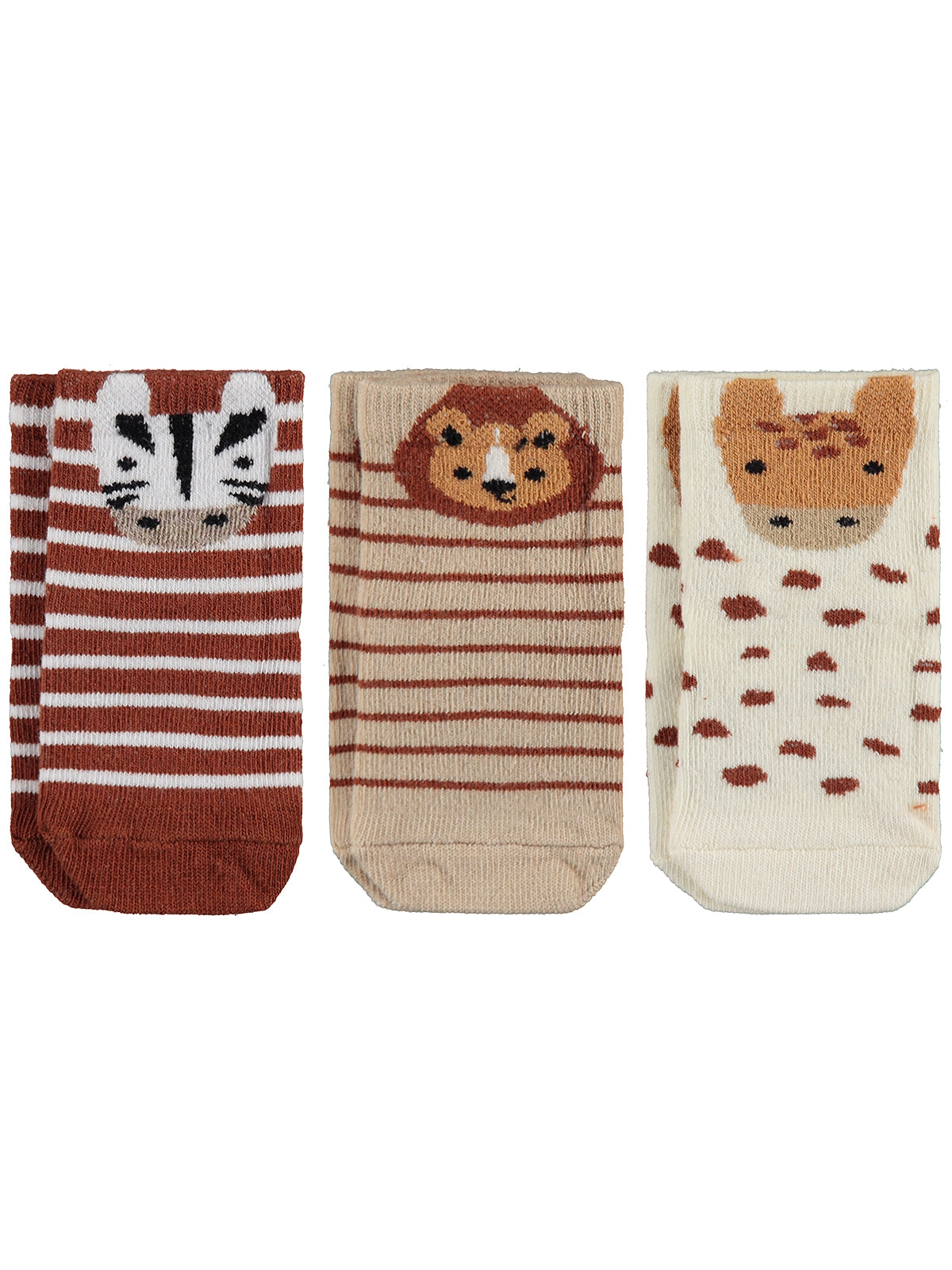 Civil Baby Animal 3'lü 6- Bebek Erkek Çorap Set