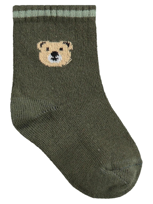 Civil Baby Bear 3'lü 6- Bebek Erkek Çorap Set