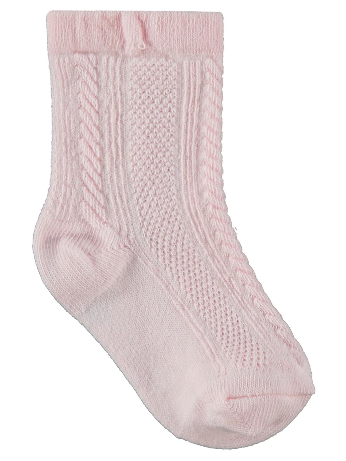 Civil Baby Jakarlı Basic 3'lü 6-18 Ay Bebek Kız Çorap Set - Standart