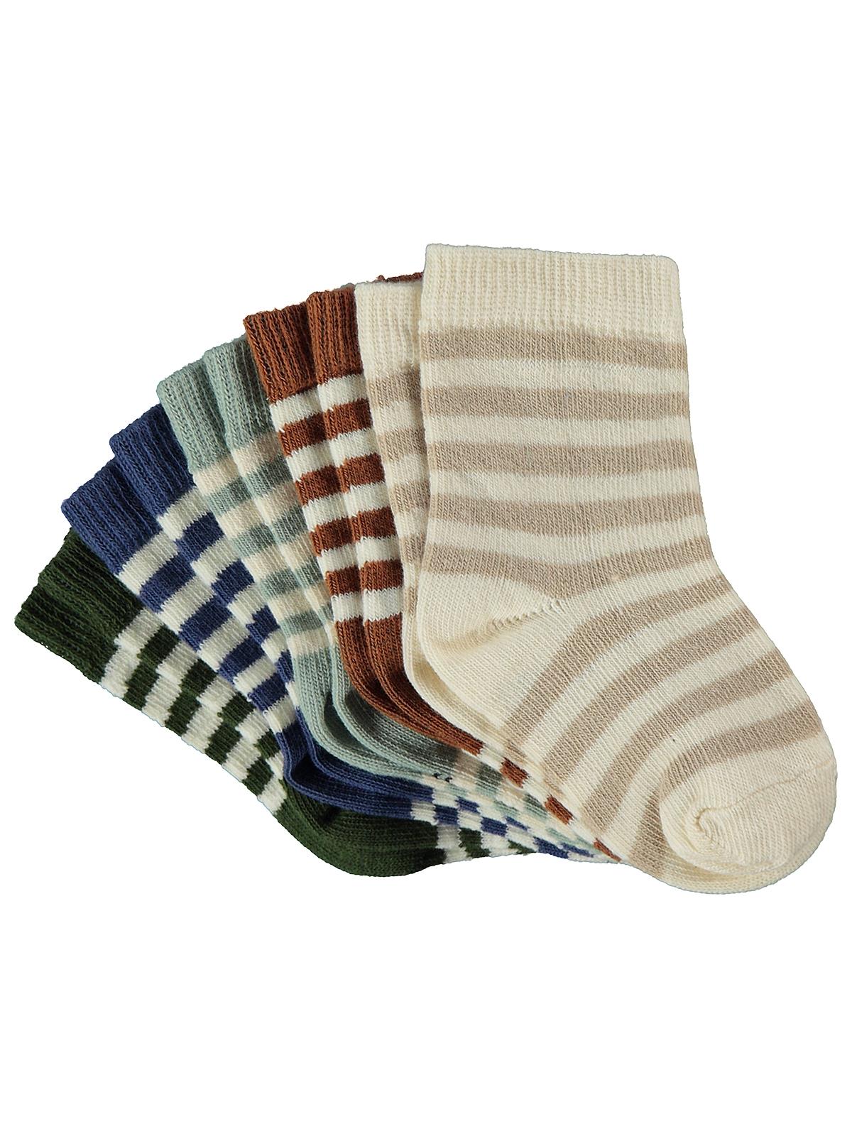 Civil Baby Çemberli 5'li 6-18 Ay Bebek Erkek Çorap Set - Standart