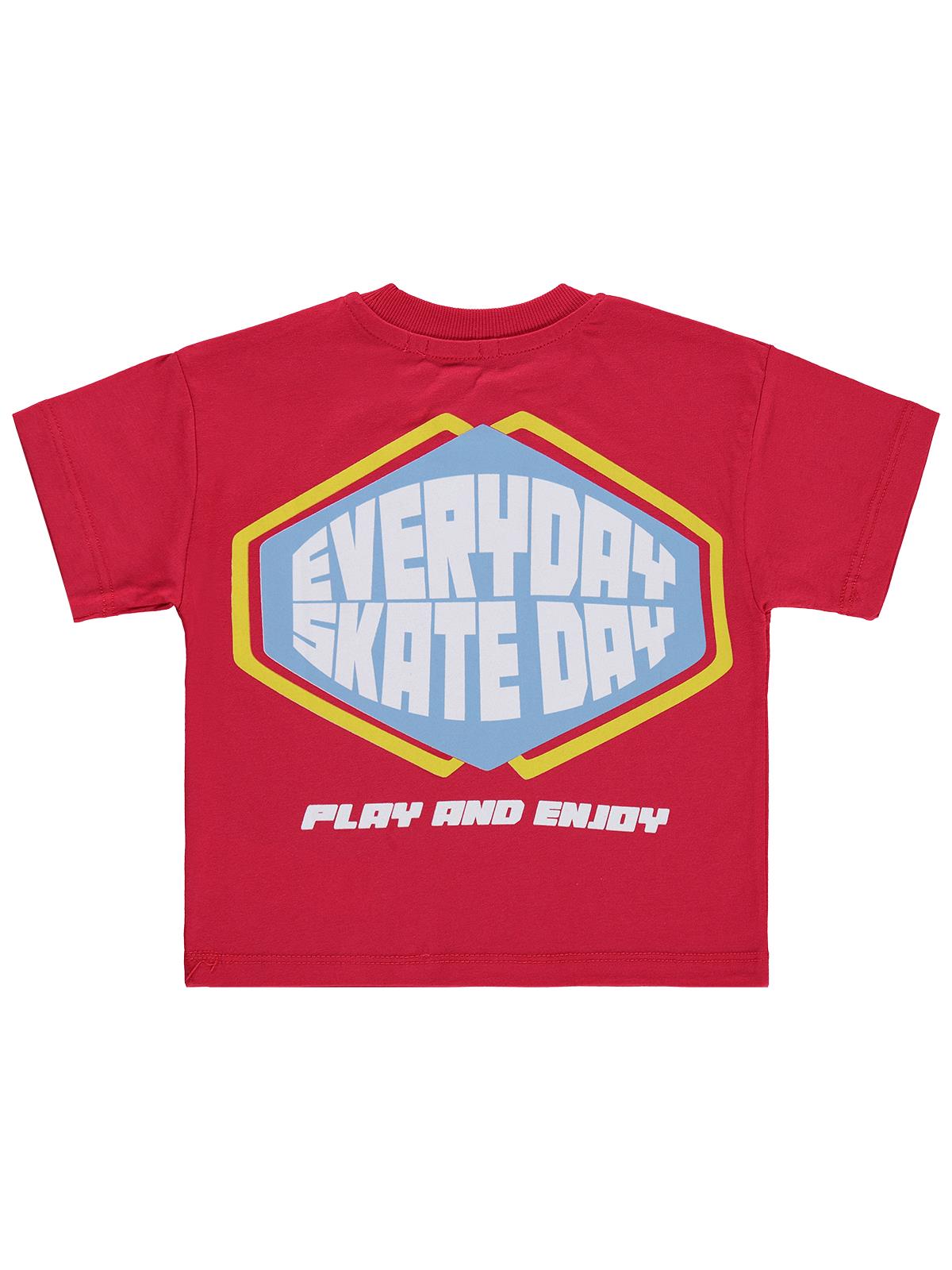 Civil Boys Everyday Skate 2-5 Yaş Tişört - Kırmızı