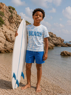 Civil Boys Basic 6-9 Yaş Deniz Şort - Mavi