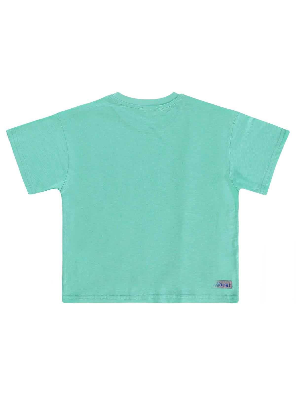 Civil Boys Skate Baskılı 10-13 Yaş Tişört - Yeşil