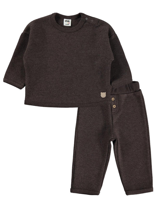 Civil Baby Basic 6-18 Ay Takım - Kahve