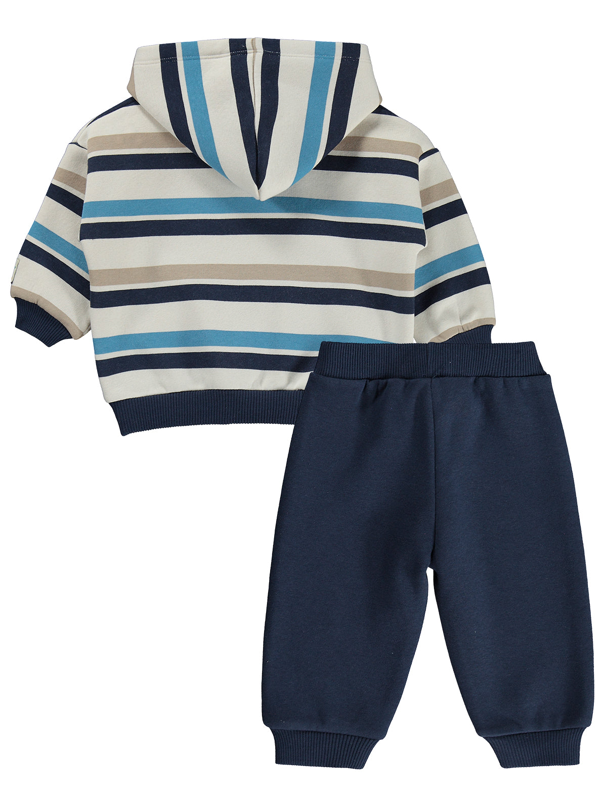 Civil Baby Çizgili 6-18 Ay Takım - Mavi